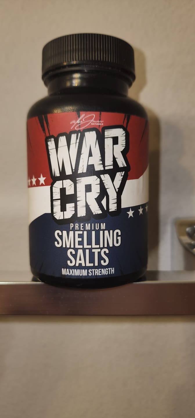 Customer photo review of War Cry Premium Smelling Salts (Maximum Strength)