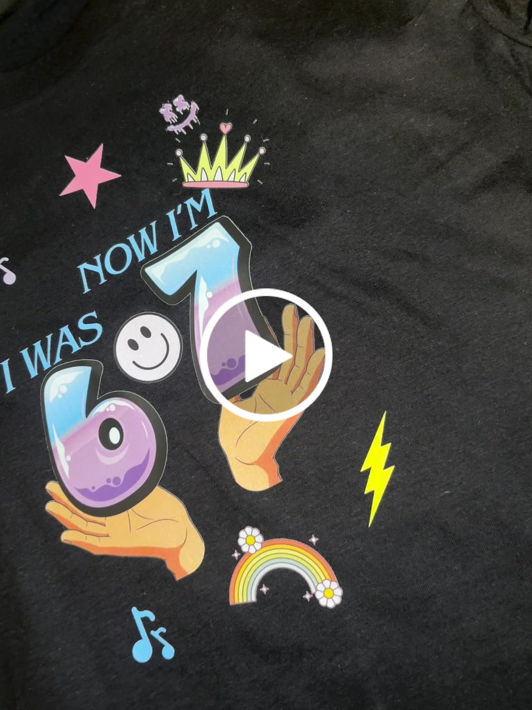 Customer video review of DTF Transfer by Size & Qty