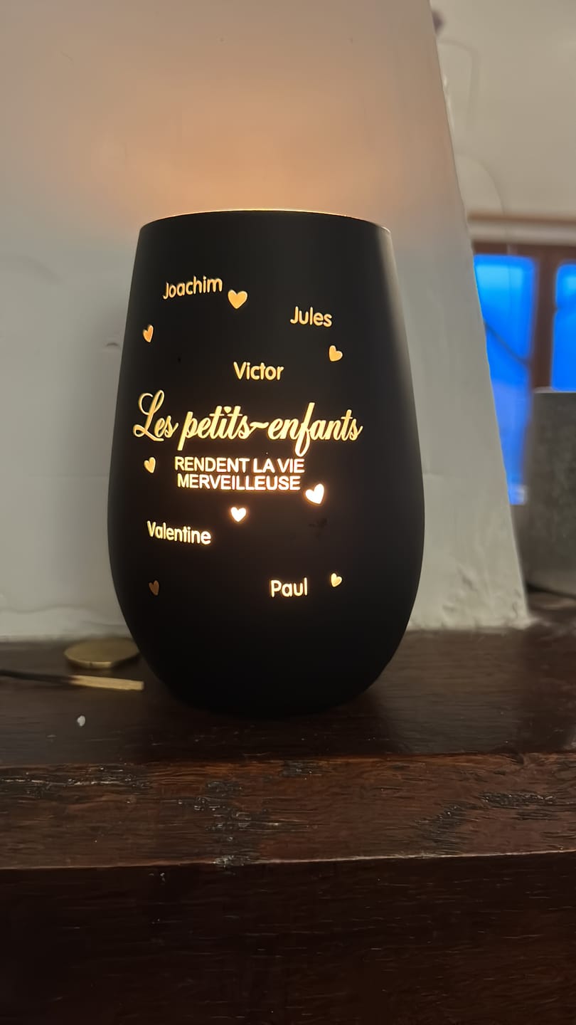 Customer photo review of Les petits-enfants - Grands-parents-Photophore