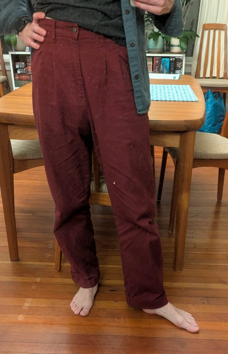 Customer photo review of Station Pants - Burgundy