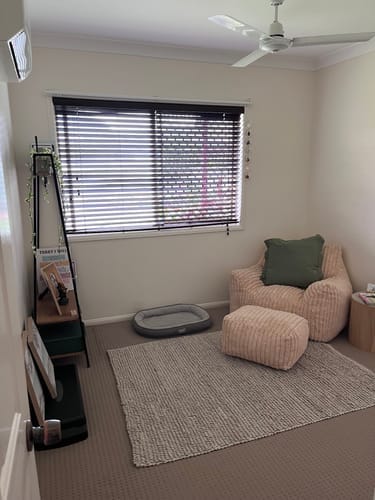 Customer photo review of DODO LOUNGE CHAIR - CHANNEL CORD SANDSTONE