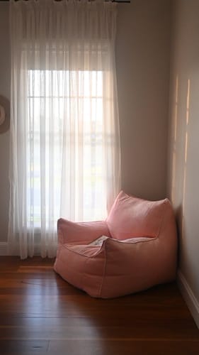 Customer photo review of DODO BEAN BAG - CORDUROY BABY PINK