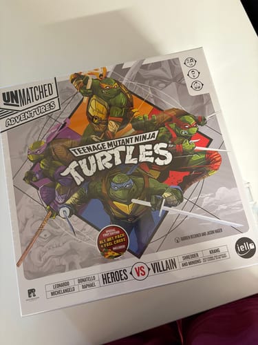 Customer photo review of Unmatched Teenage Mutant Ninja Turtles - Core Game (Pizza-Rama Edition)