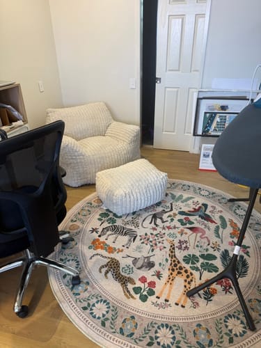 Customer photo review of DODO LOUNGE CHAIR - CHANNEL CORD FROSTED GRAY