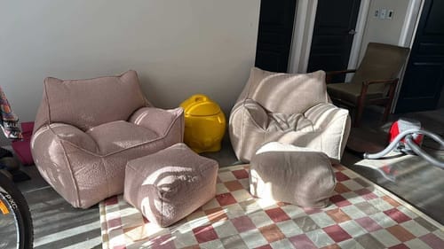Customer photo review of DODO BEAN BAG - TEDDY FLEECE BEIGE