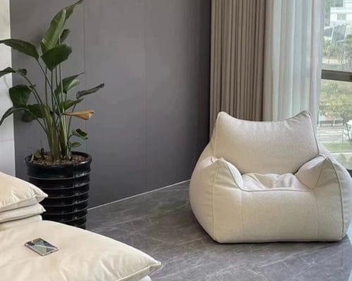 Customer photo review of DODO BEAN BAG - TEDDY FLEECE CREAM