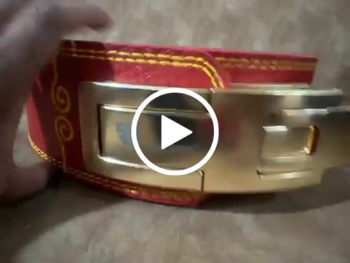 Customer video review of Dragonforged Lever Belt – 13mm Blood Red Powerlifting Belt (Limited Edition)