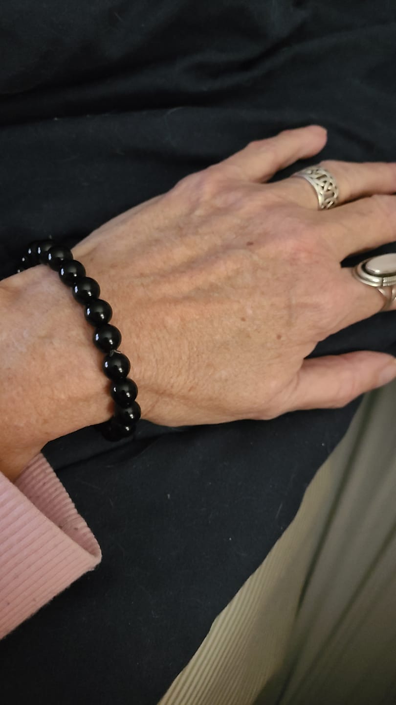 Customer photo review of Obsidian Bracelet