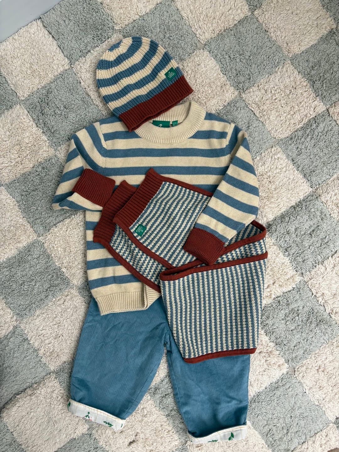 Customer photo review of Botanical Reversible Pull On Trousers