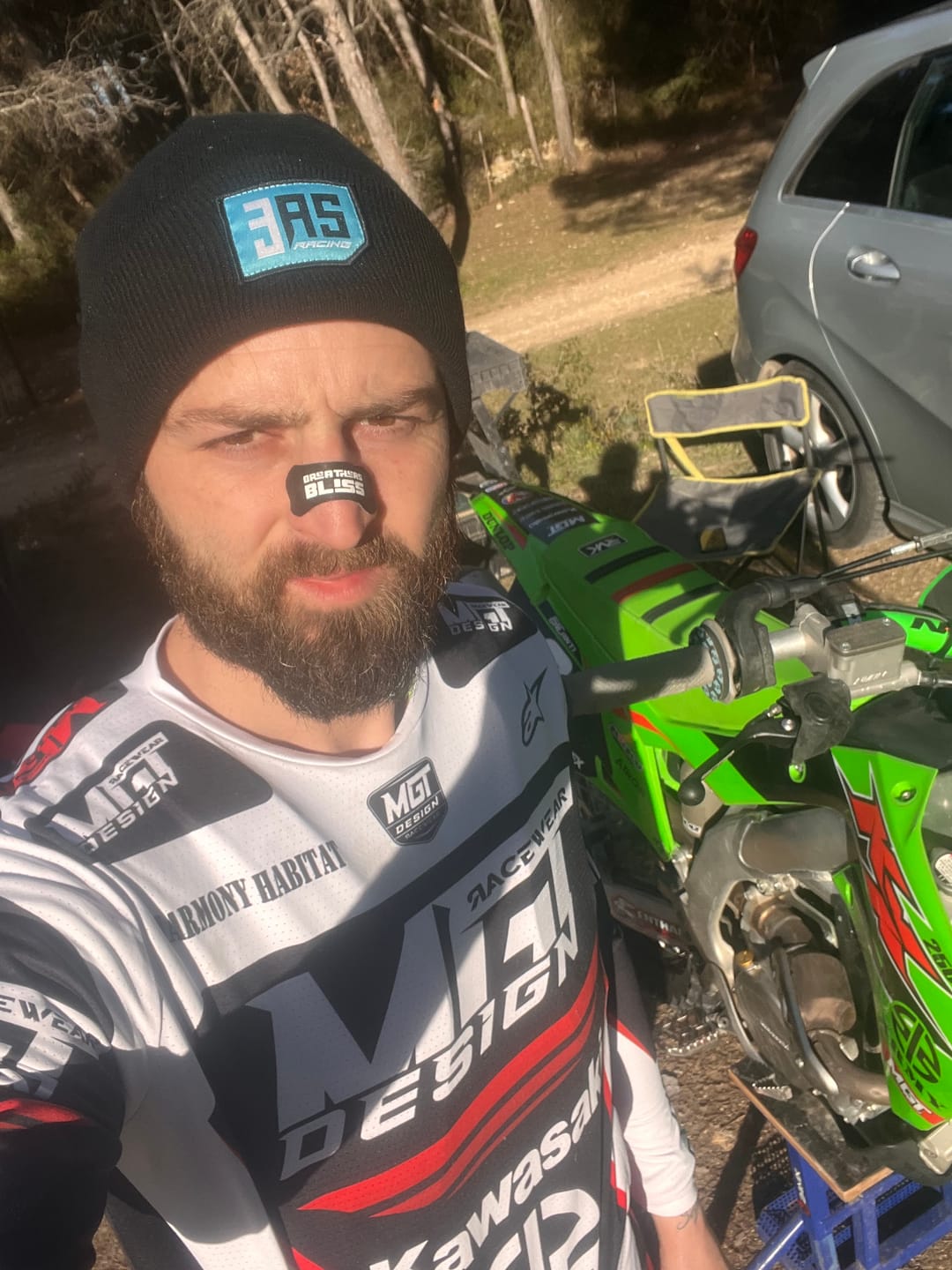 Customer photo review of Bandes Nasales Sport & Sommeil Noires - Pure