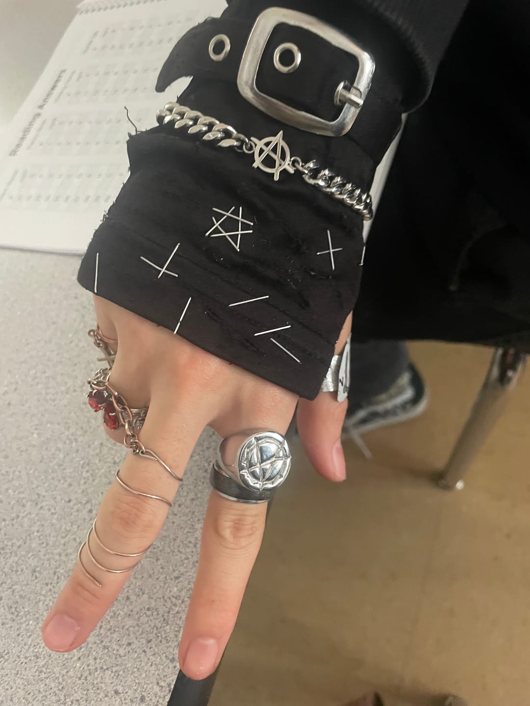 Customer photo review of ANARCHY CUBAN BRACELET