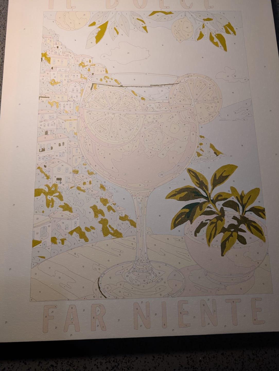 Customer photo review of Aperol in Italy | Paint by Numbers