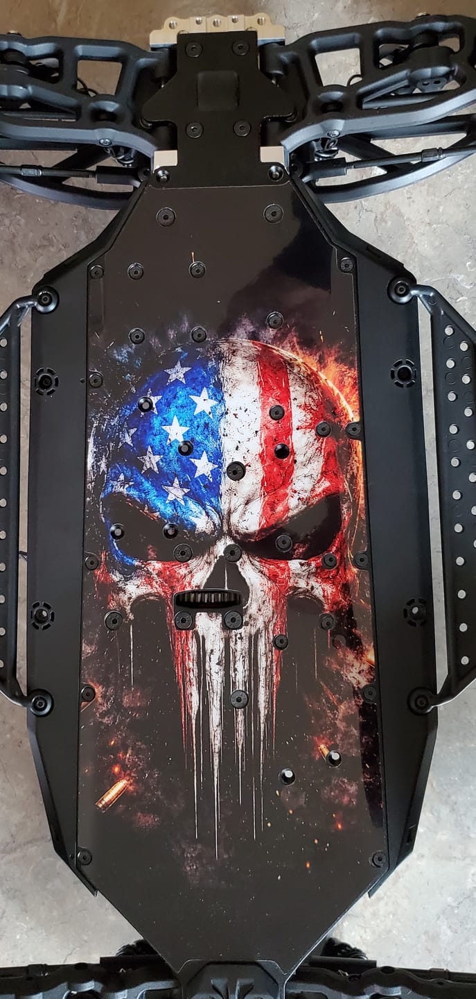 Customer photo review of ARRMA 6S OFF-ROAD RANGE - "VIGILANTE" chassis protector skin