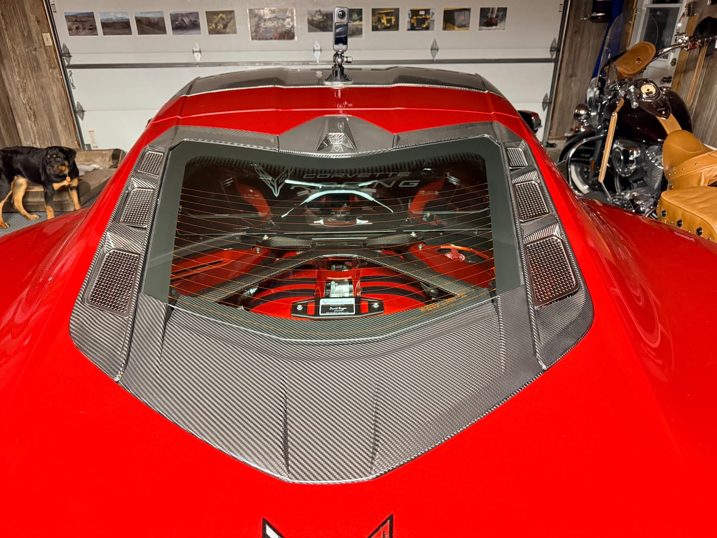 Customer photo review of C8 Corvette Real Carbon Fiber Rear Hatch Vent Covers | Exterior Upgrade (2020–2026)