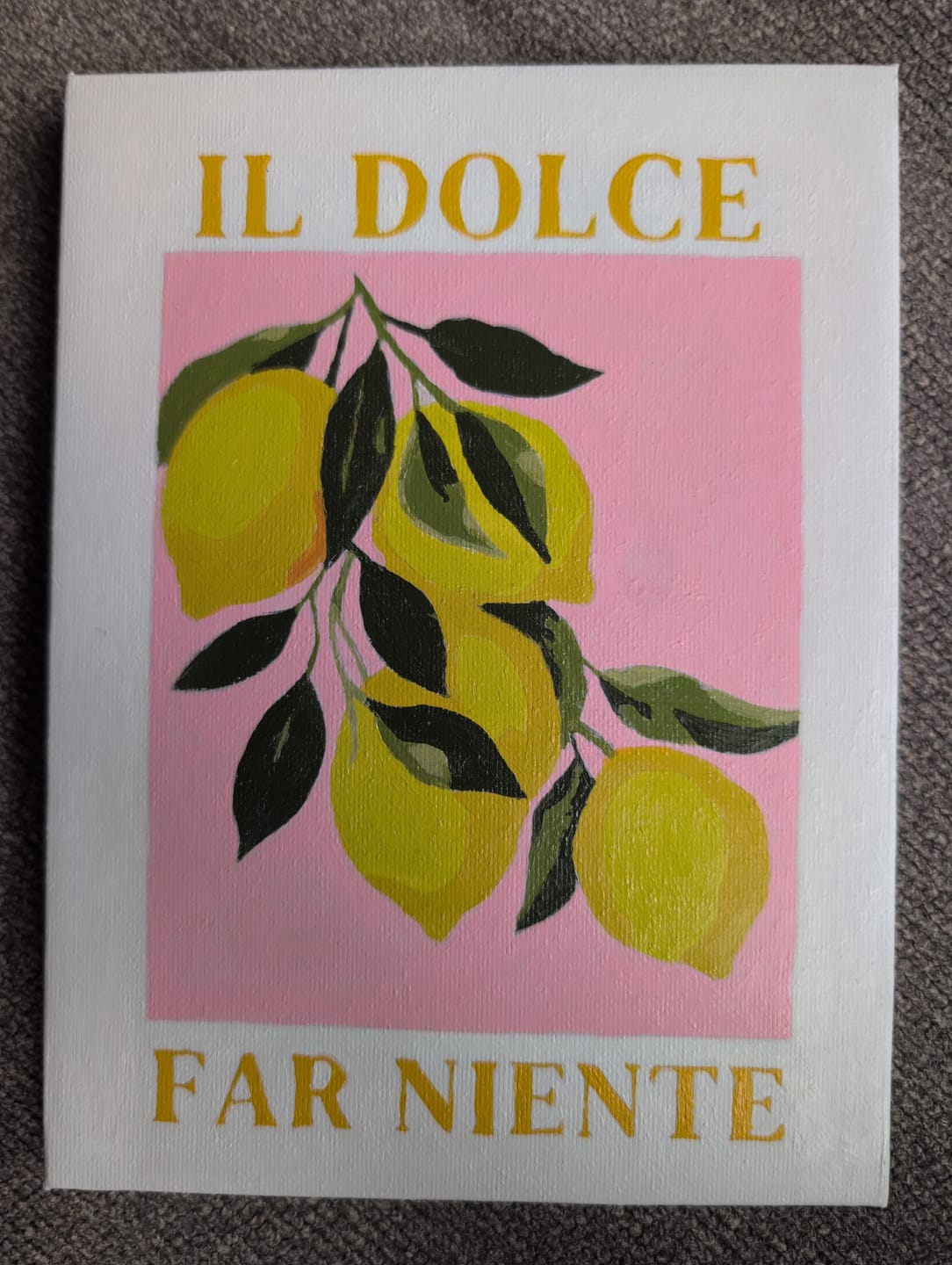 Customer photo review of 6 Mini Paintings - Italian ''Dolce Vita'' Set