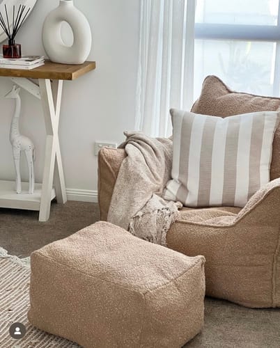 Customer photo review of DODO LOUNGE CHAIR - BOUCLE CAMEL
