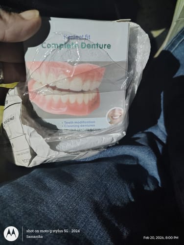Customer photo review of 🦷  Fit Full Functional DenturesMake you more confident-Made in the USA & FDA-Certified