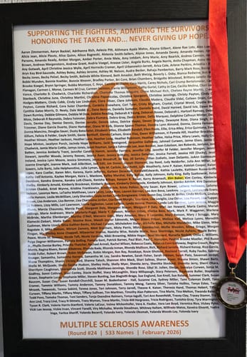 Customer photo review of Multiple Sclerosis - Round 24 - Poster Unframed (12" x 18" / 18" x 24" / 24" x 36")