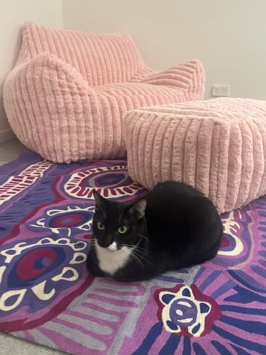 Customer photo review of DODO LOUNGE CHAIR - CHANNEL CORD SOFT CAROL