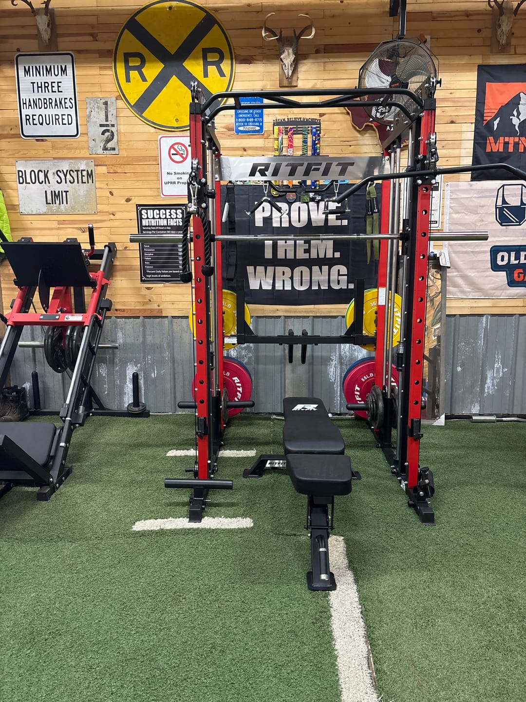 Customer photo review of RitFit M1 PRO Smith Machine Home Gym Package Comprehensive All-In-One Workout System