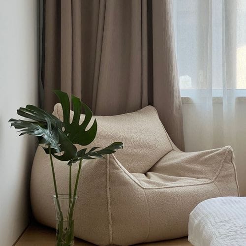 Customer photo review of DODO BEAN BAG - TEDDY FLEECE BEIGE