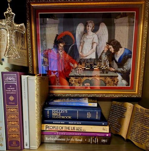 Customer photo review of The Devil's Checkmate | Friedrich August Moritz Retzsch | 1831