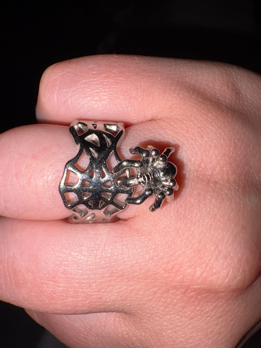 Customer photo review of SPIDER WEB RING