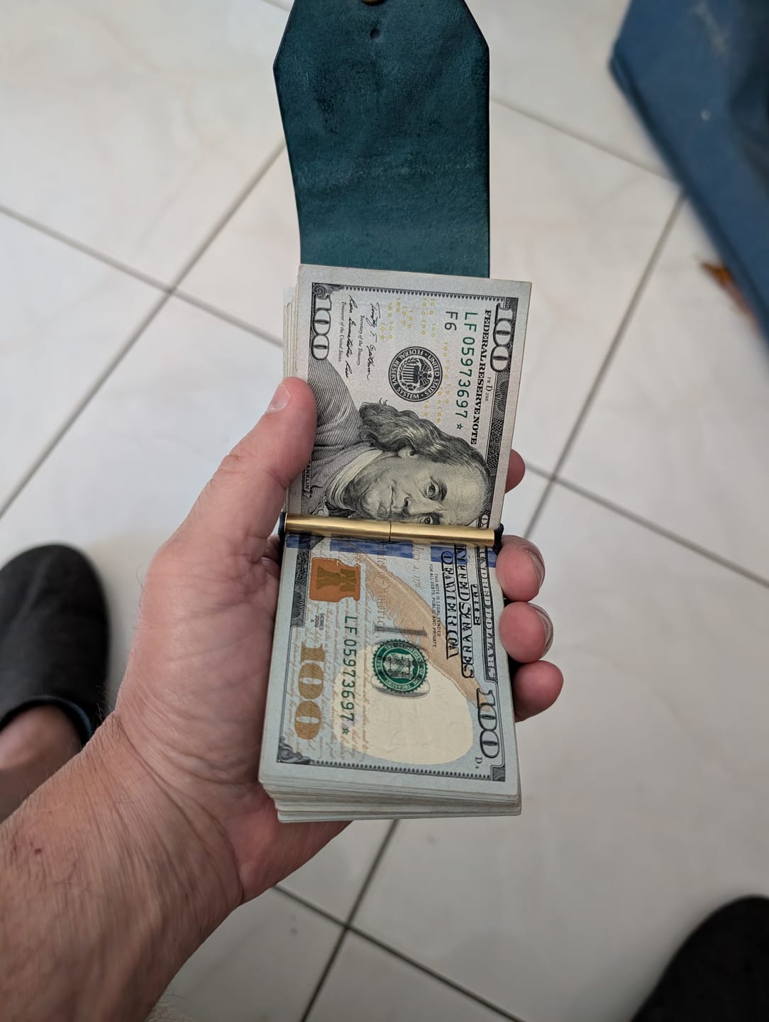 Customer photo review of The Cash Wrap (SHIPS FEB 24th!)