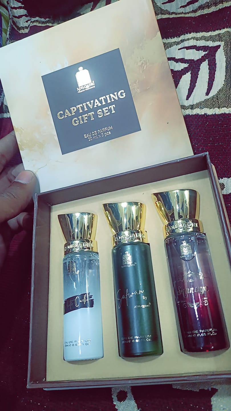 Customer photo review of Captivating Trio 3 Pcs Set Of Premium Perfume Spray