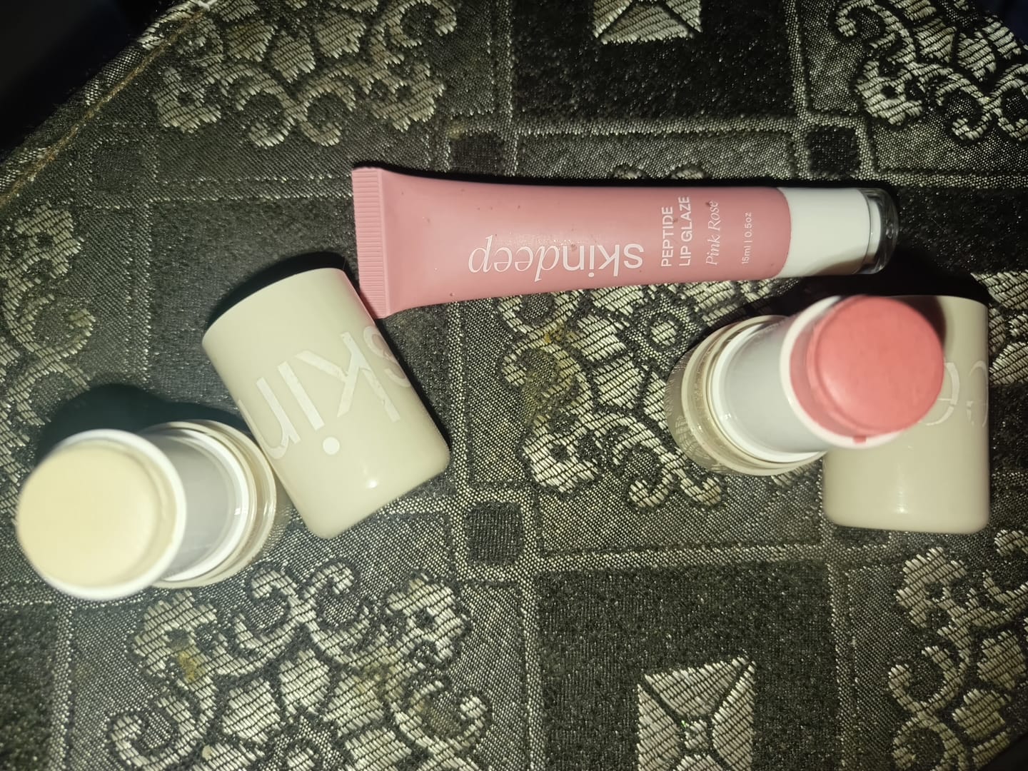 Customer photo review of Lip Glaze+Velvet Flush Duo
