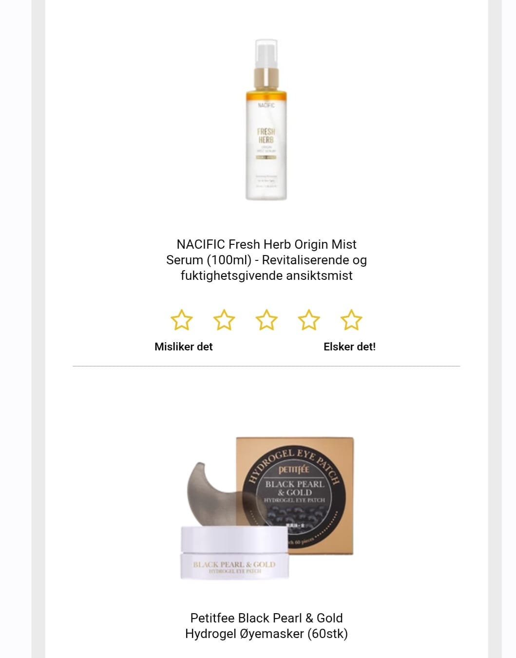 Customer photo review of NACIFIC Fresh Herb Origin Mist Serum (100ml) - Revitaliserende og fuktighetsgivende ansiktsmist