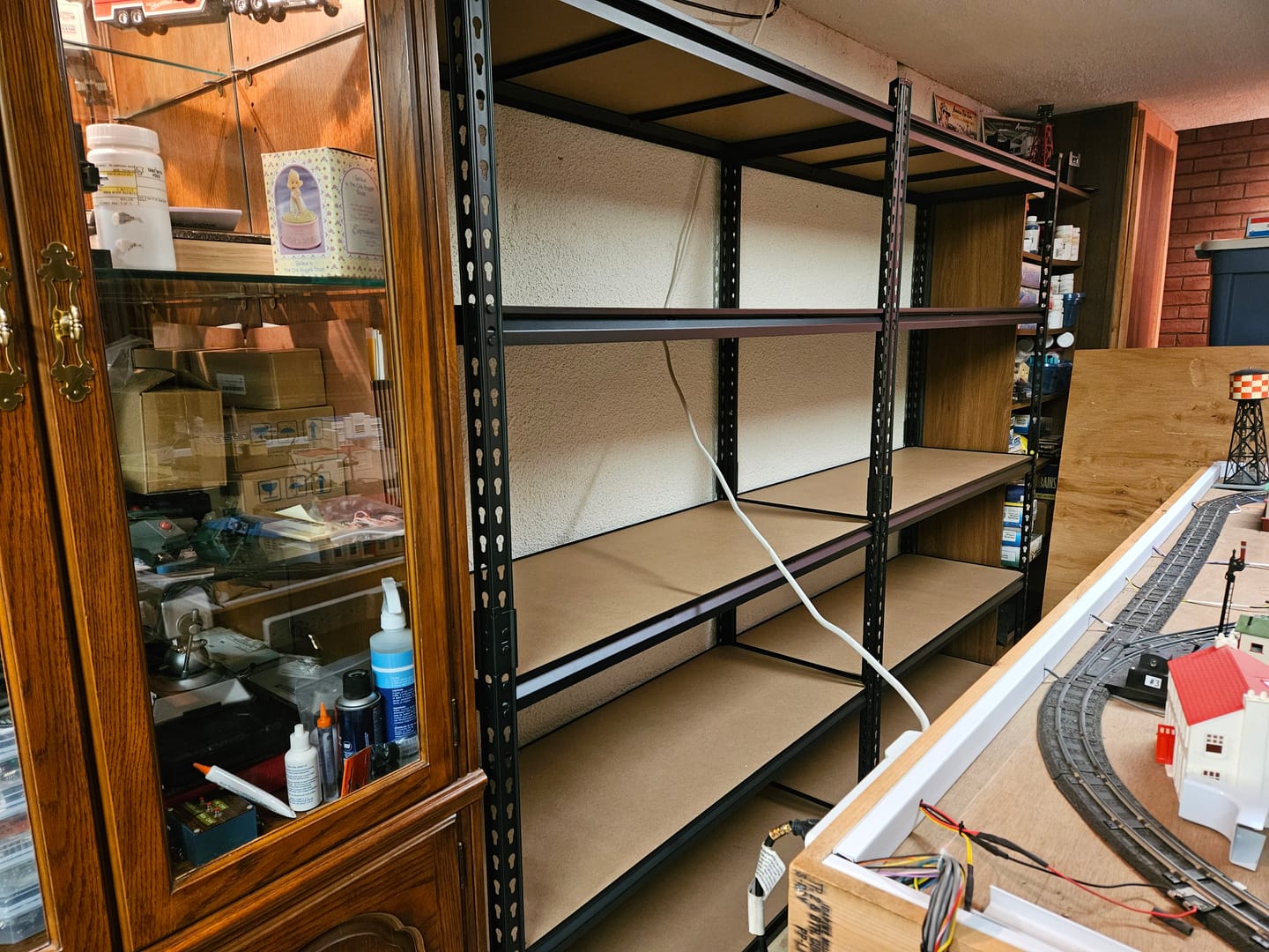 Customer photo review of Reibii 2 Pack 48"W Storage Shelves, 2650 lbs Steel Shelving Racks, Freestanding Garage shelving for Basement Warehouse