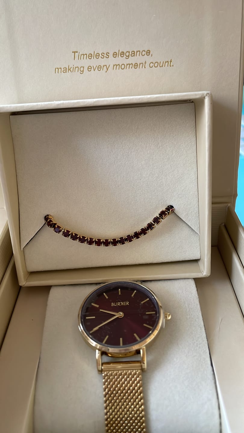 Customer photo review of Ava Gold Burgundy