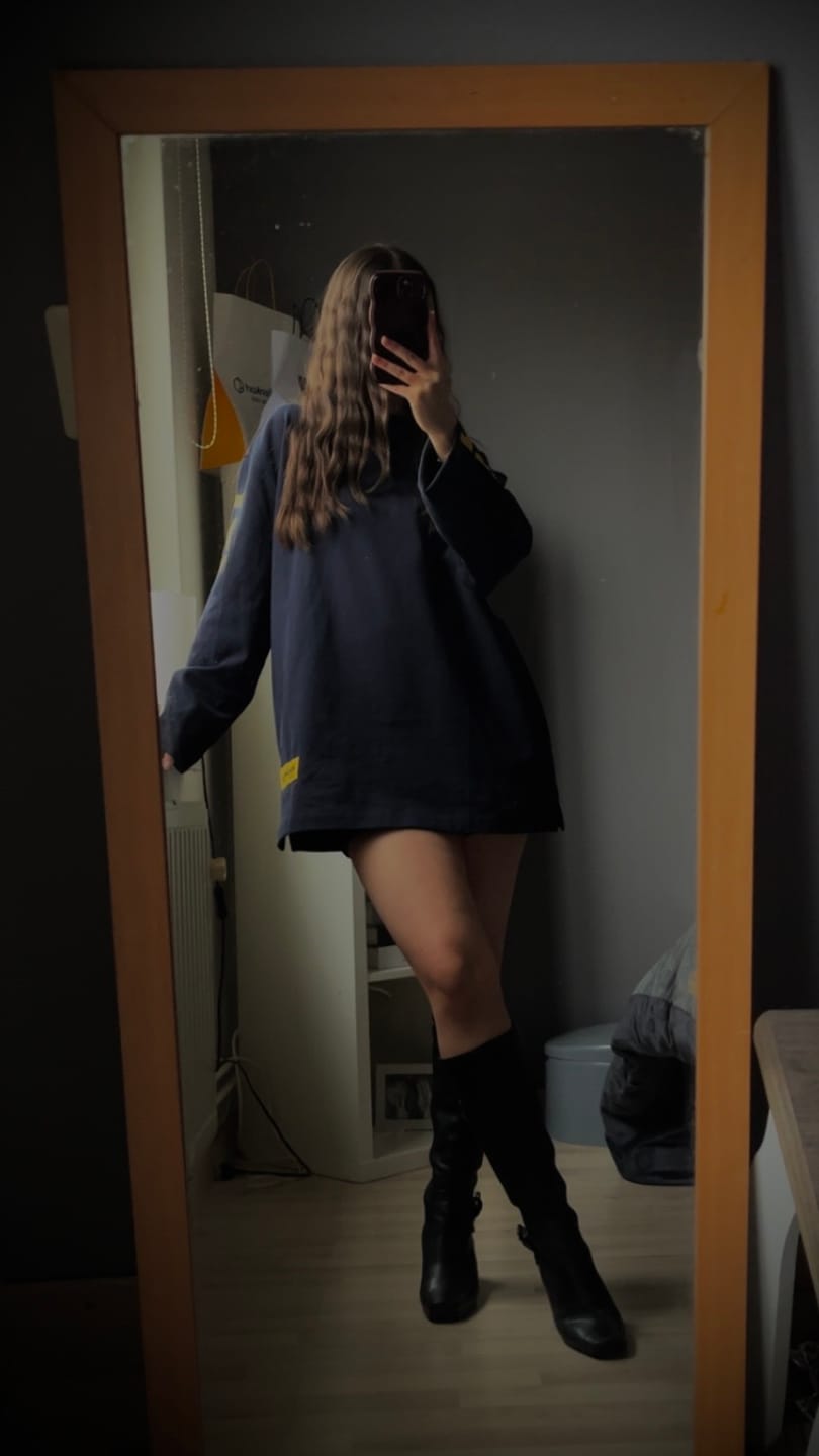 Kundenfotorezension des LANGÄRMEL-T-SHIRTS AMBER/NAVY