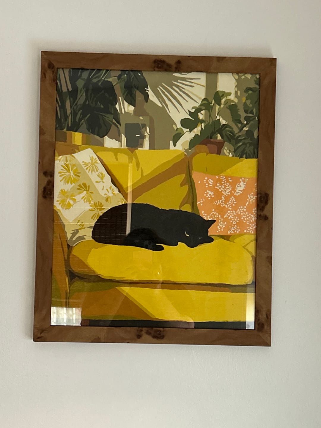 Customer photo review of Yellow couch | Paint by Number