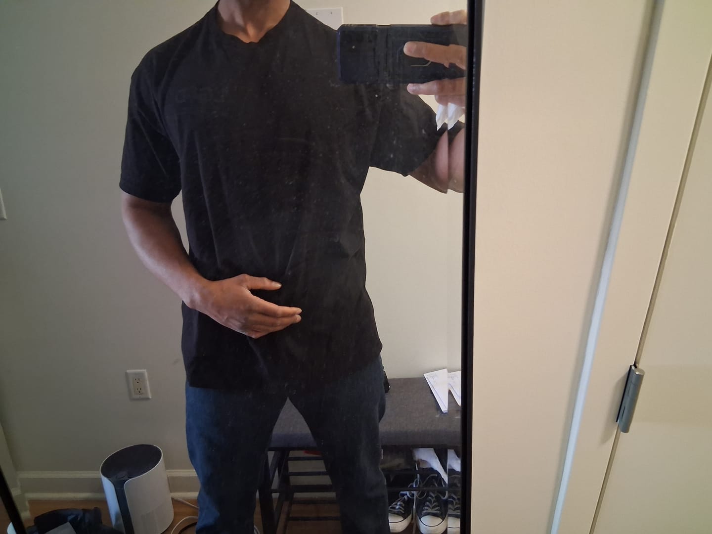 Customer photo review of Blackout Excuse-Free Tee