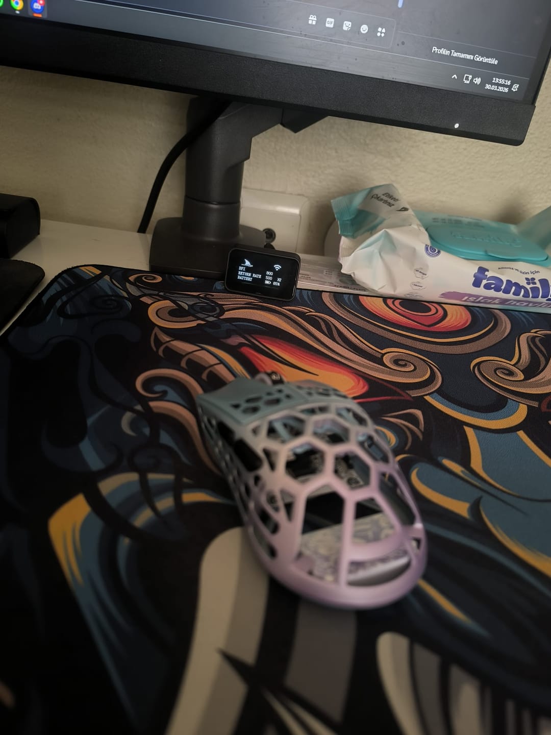 Customer photo review of Darmoshark M2 Pro Magnezyum Wireless Mouse