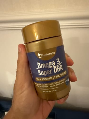 Customer photo review of Ômega 3 Super DHA (1500mg de DHA). Importado e Concentrado com Selo IFOS de Procedência. Isento de Metais Pesados