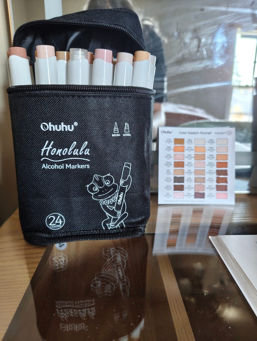 Customer photo review of Ohuhu Honolulu 24 Skin Tone Colors Dual Tips Portrait Alcohol Art Markers