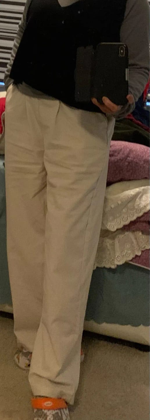 Customer photo review of Kendall Wide Leg Linen Pants
