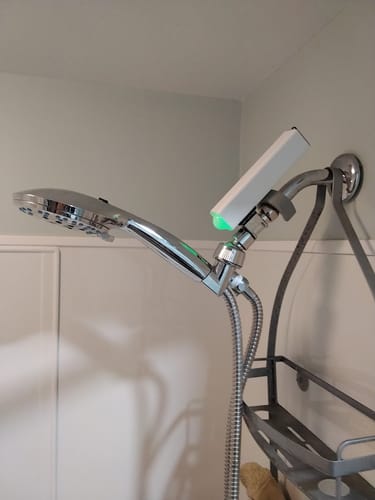 Customer photo review of The Shower Wizard - Shower Timer with Shut off Valve