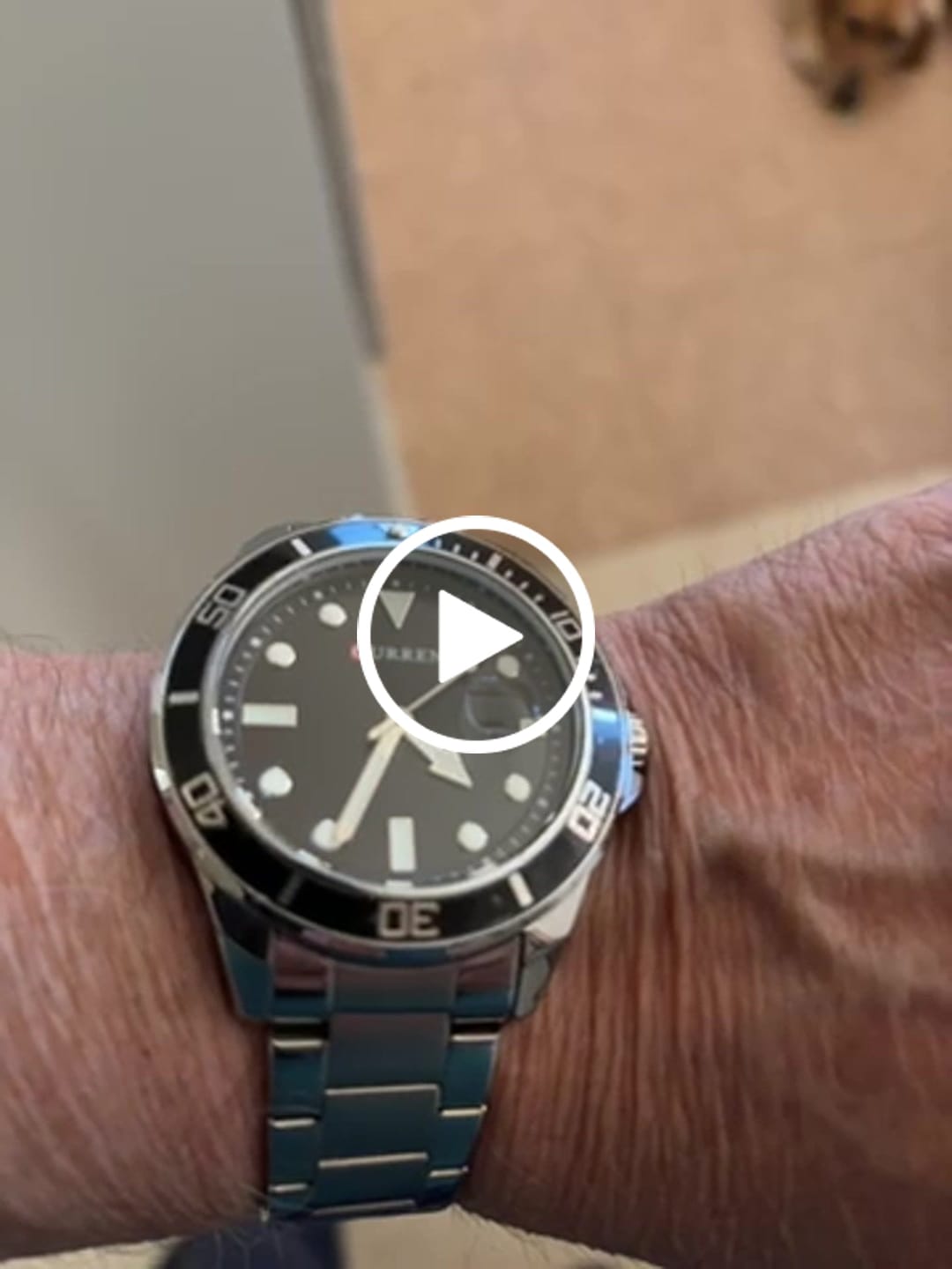 Customer video review of Curren Sub® orologio uomo acciaio