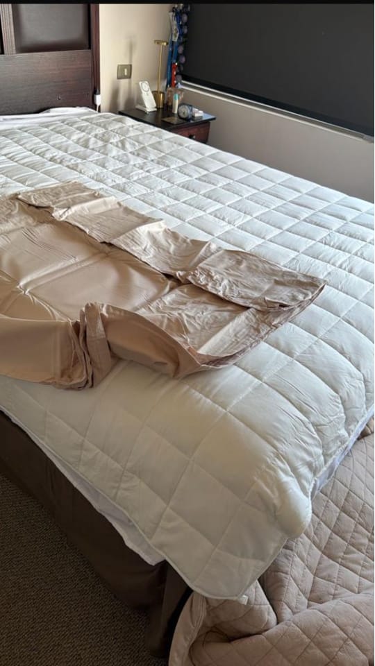 Customer photo review of Manta Pesada - 100 noches de prueba + cobertor de algodón 🎁