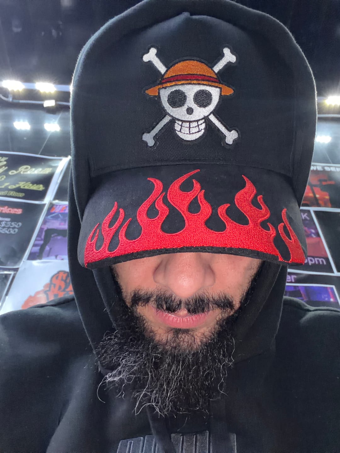 Customer photo review of Flame Suede Brim Embroidery K-frame
