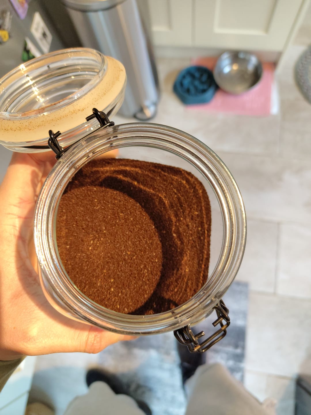 Customer photo review of Dark Roast Espresso Fairtrade Organic Coffee Beans and Ground - 200g, 500g, 1kg