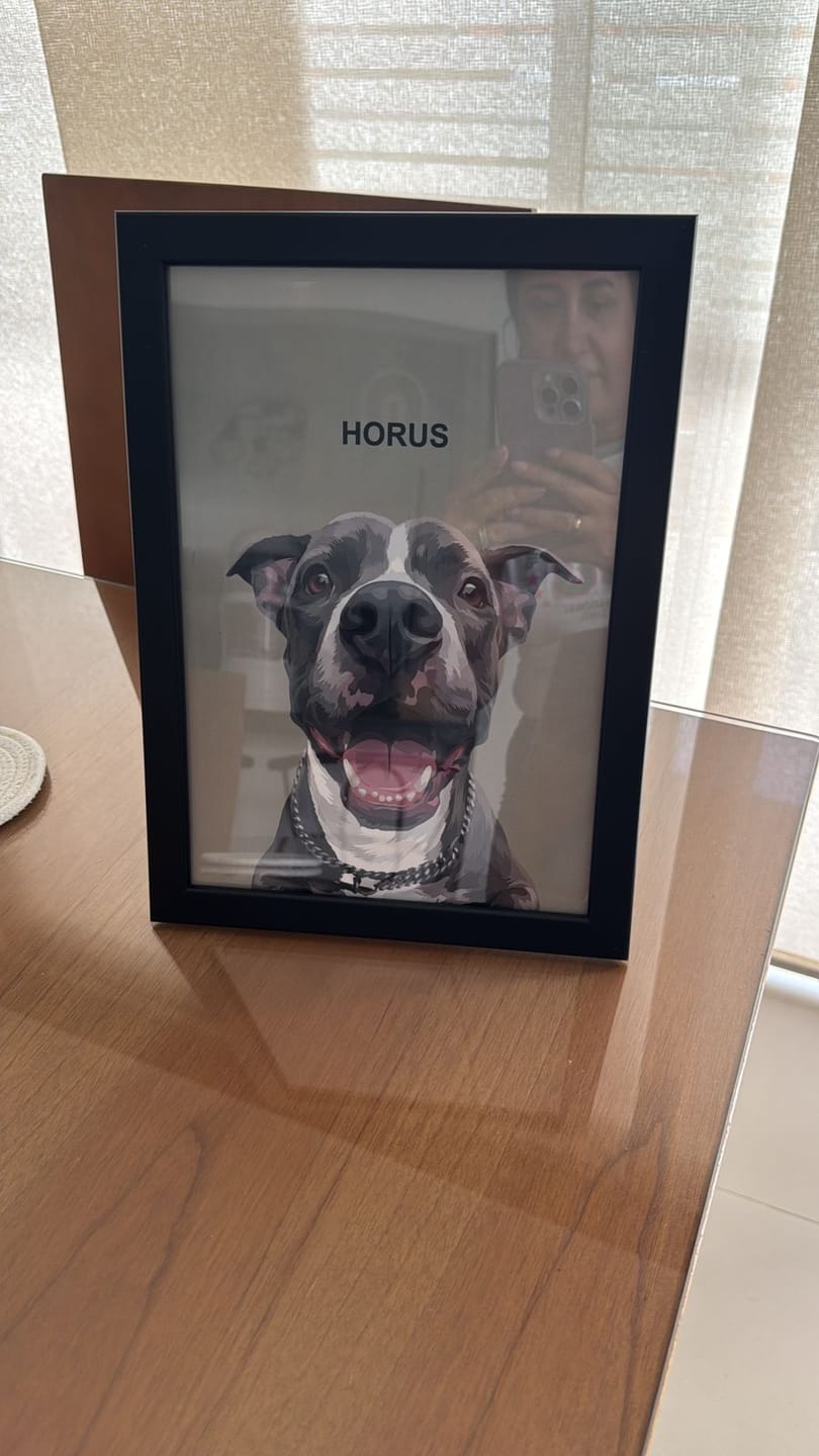 Customer photo review of Retrato Personalizado