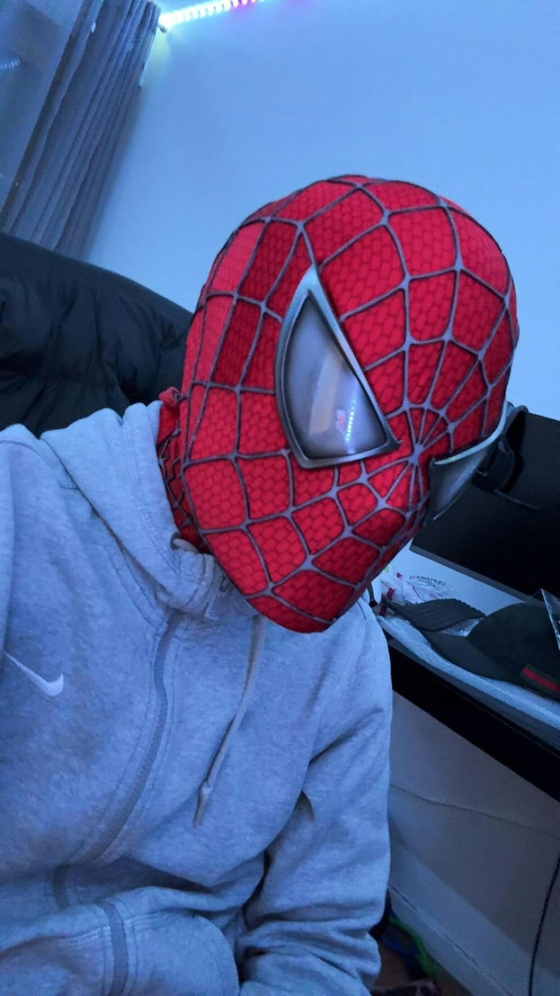 Customer photo review of Masque Spiderman - Tobey Maguire