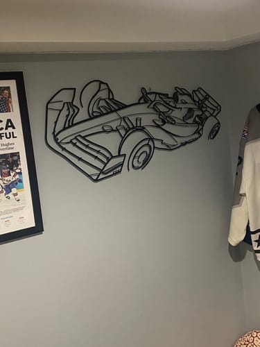 Customer photo review of Your Custom Car Silhouette Metal Wall Art Service