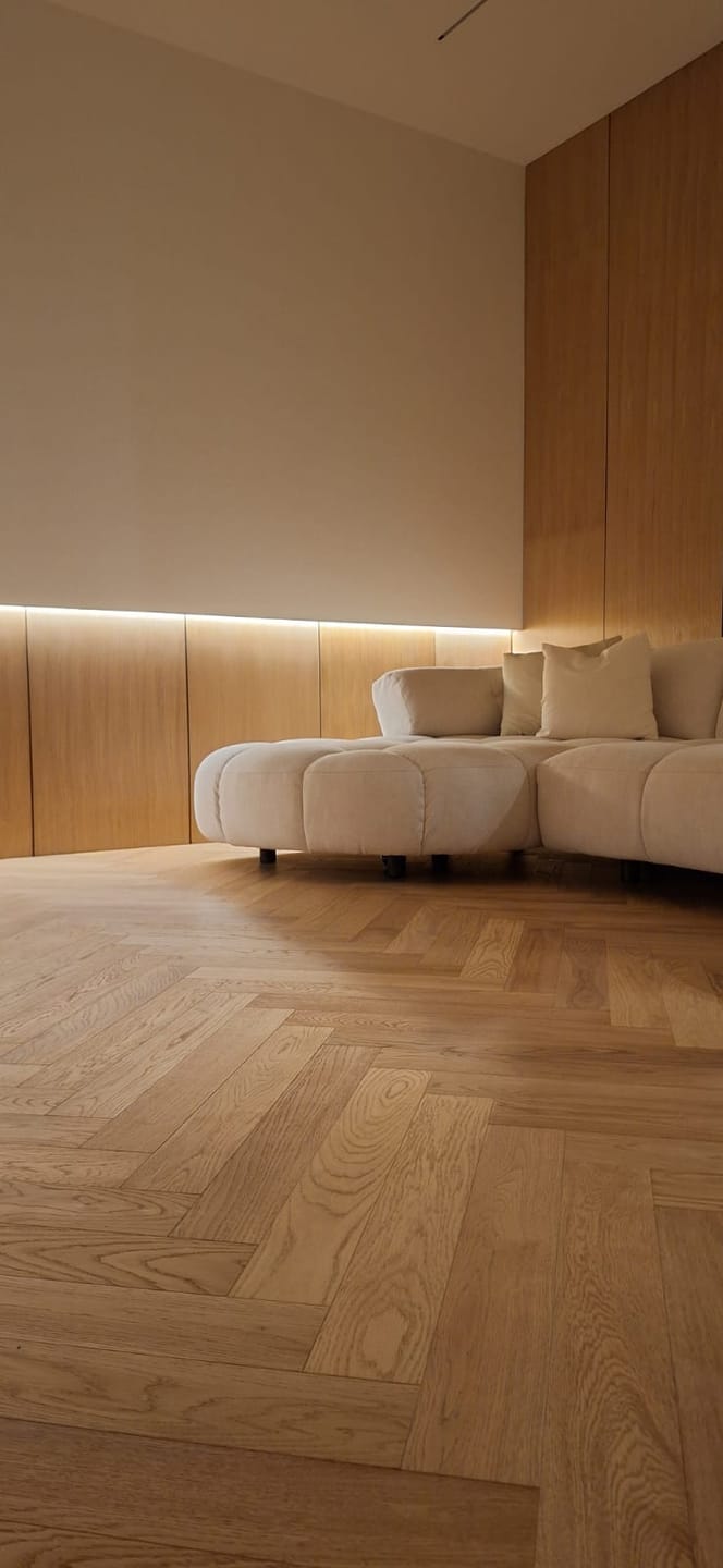 Customer photo review of Monolitico acustico in legno | Rovere Chiaro