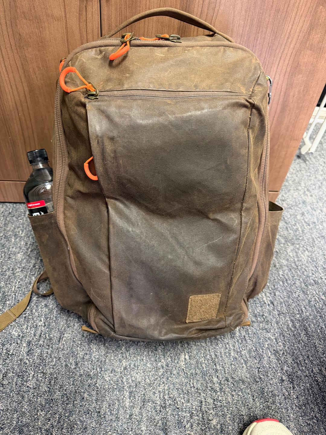 Customer photo review of CIVIC Travel Bag - Waxed Canvas